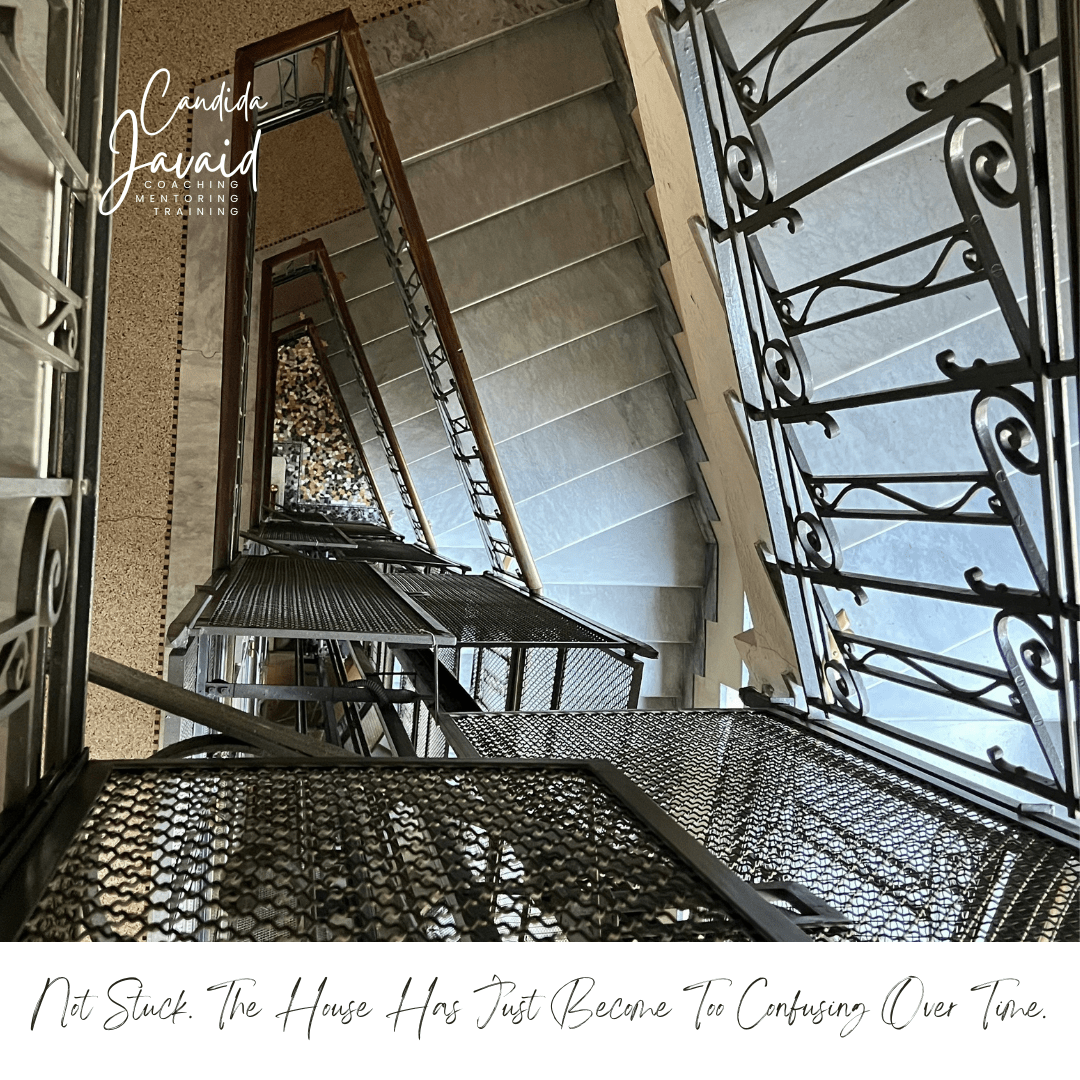 Not Stuck. The House Has Just Become Too Confusing Over Time